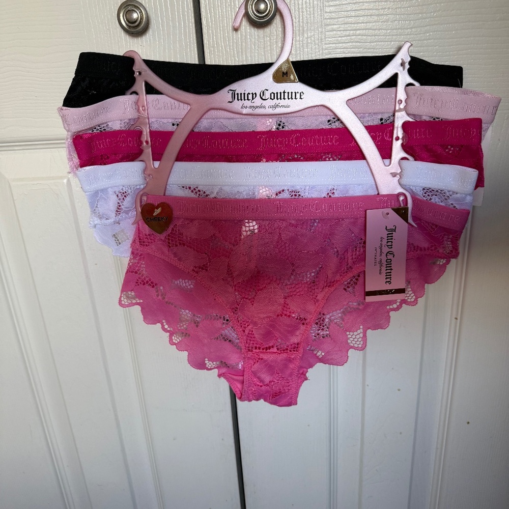 Juicy couture lace panties 5pk M